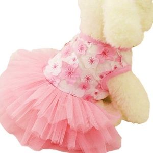 Princess bow lace tutu skirt dress for dogs / cats